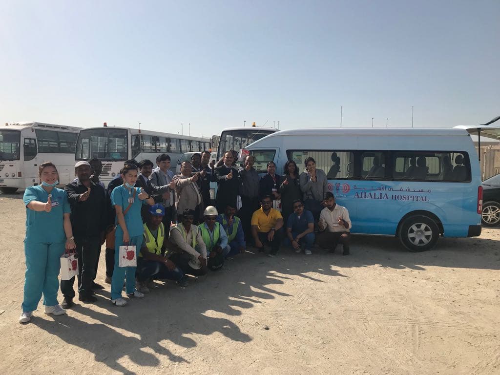 bNg medical camp in partnership with L&T and Ahalia Hospitals, Abu Dhabi, February 2018 (photo A01)