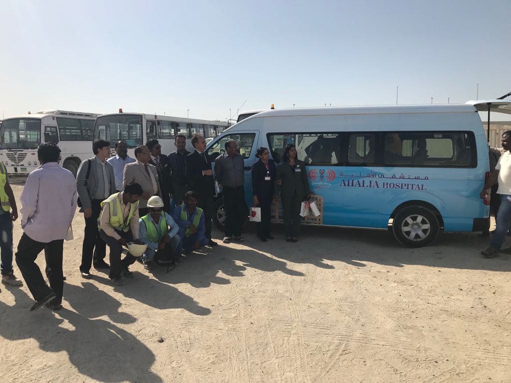 bNg medical camp in partnership with L&T and Ahalia Hospitals, Abu Dhabi, February 2018 (photo A03)
