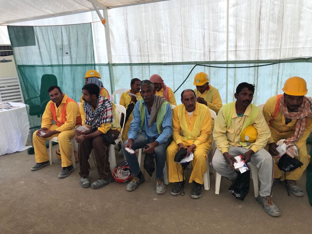 bNg medical camp in partnership with L&T and Ahalia Hospitals, Abu Dhabi, February 2018 (photo A10)