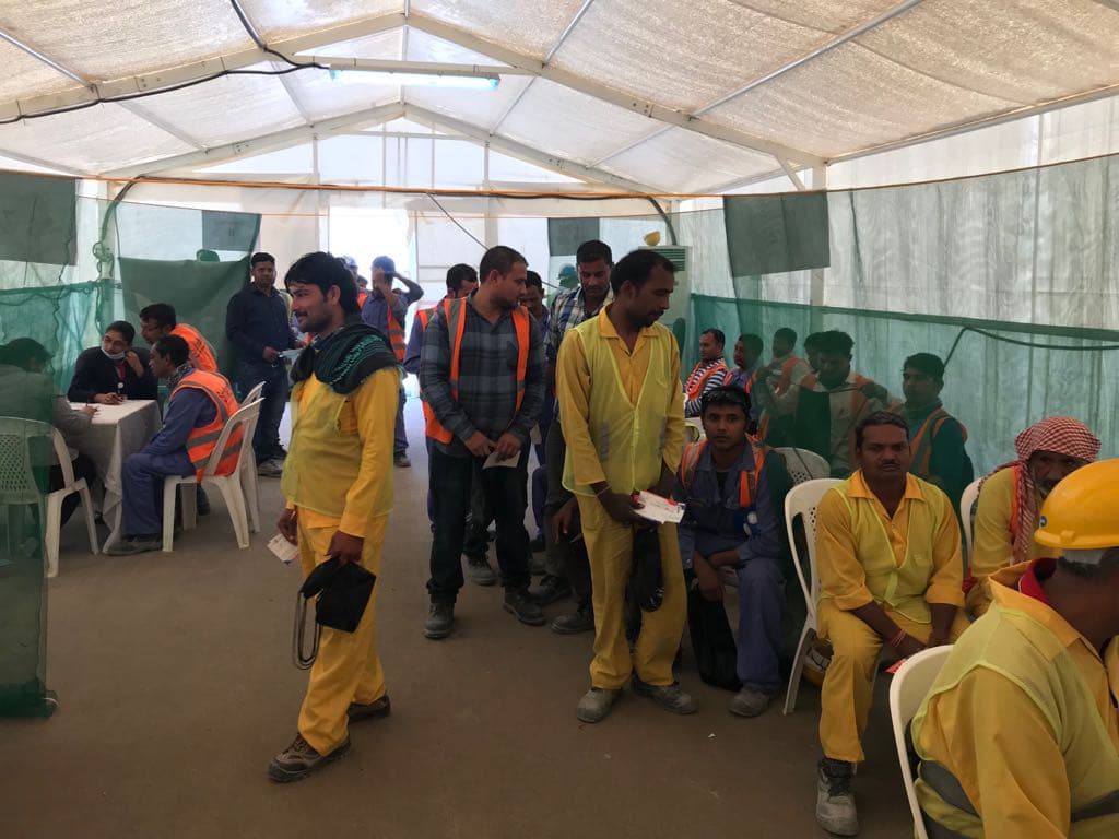 bNg medical camp in partnership with L&T and Ahalia Hospitals, Abu Dhabi, February 2018 (photo A13)