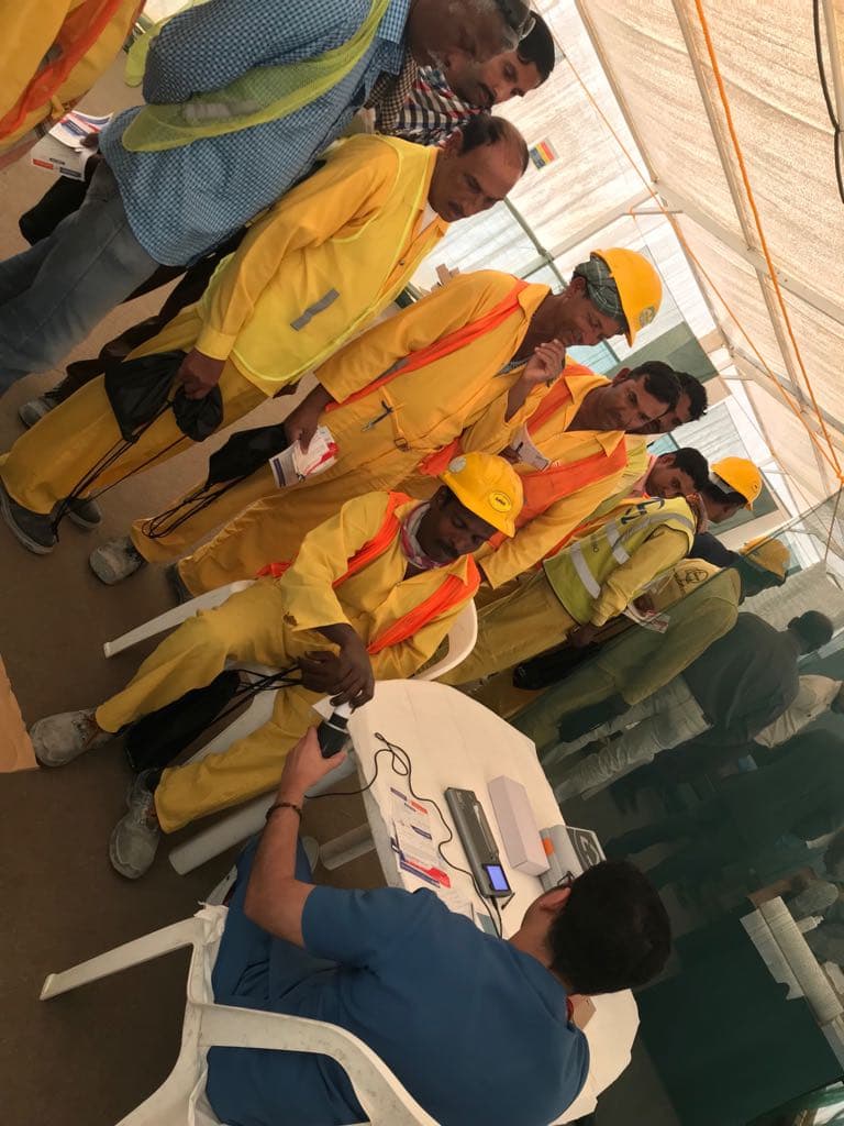 bNg medical camp in partnership with L&T and Ahalia Hospitals, Abu Dhabi, February 2018 (photo A17)