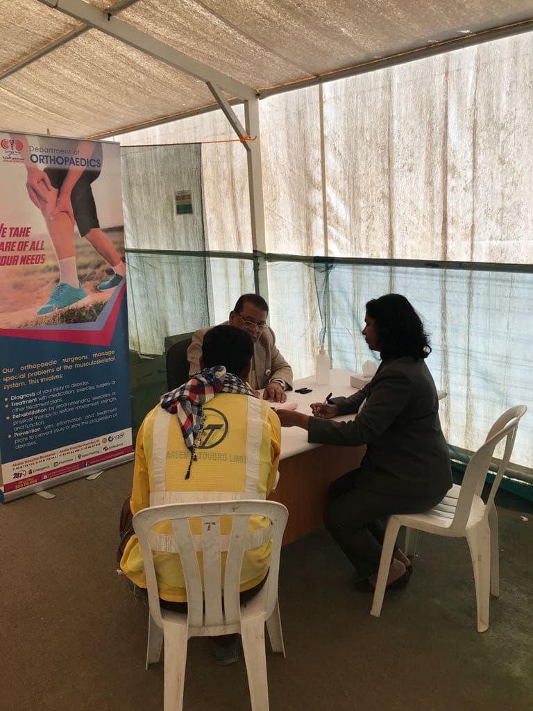 bNg medical camp in partnership with L&T and Ahalia Hospitals, Abu Dhabi, February 2018 (photo A19)