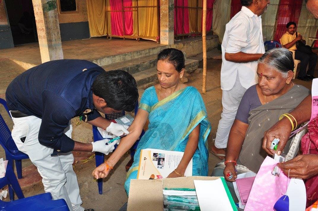 Sukheebhava free medical camp at Konakanchi, Krishna District · 11 January 2017 (photo D03)