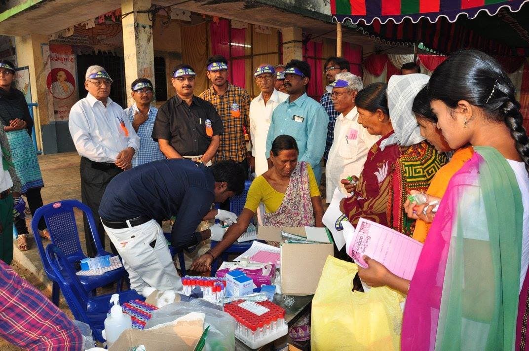 Sukheebhava free medical camp at Konakanchi, Krishna District · 11 January 2017 (photo D07)