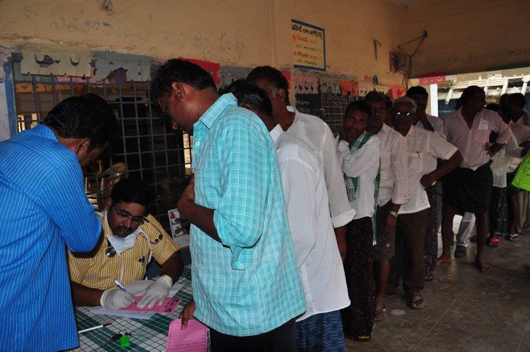 Sukheebhava free medical camp at Konakanchi, Krishna District · 11 January 2017 (photo D14)
