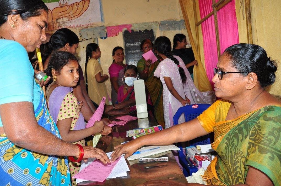 Sukheebhava free medical camp at Konakanchi, Krishna District · 11 January 2017 (photo D15)