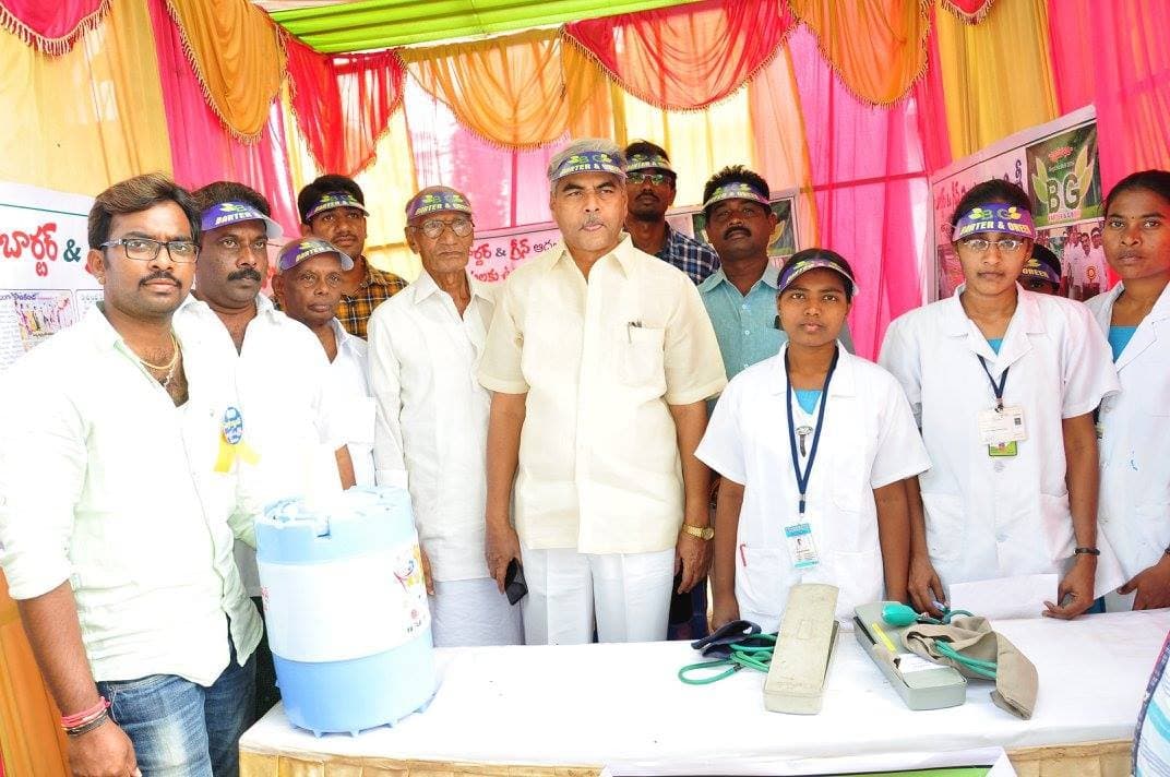 Sukheebhava free medical camp at Konakanchi, Krishna District · 11 January 2017 (photo D22)