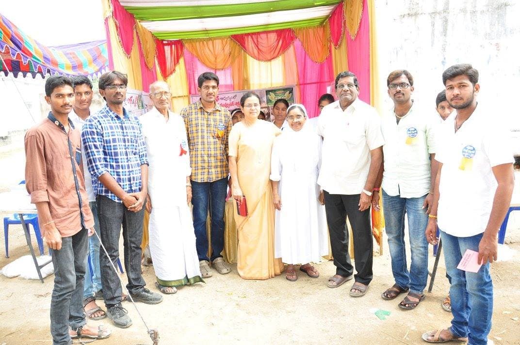 Interfaith volunteer team — every faith, one seva · Sukheebhava 2017